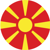 Macedonian flag symbol representing cultural diversity and community connections in Hudson, New Hampshire.